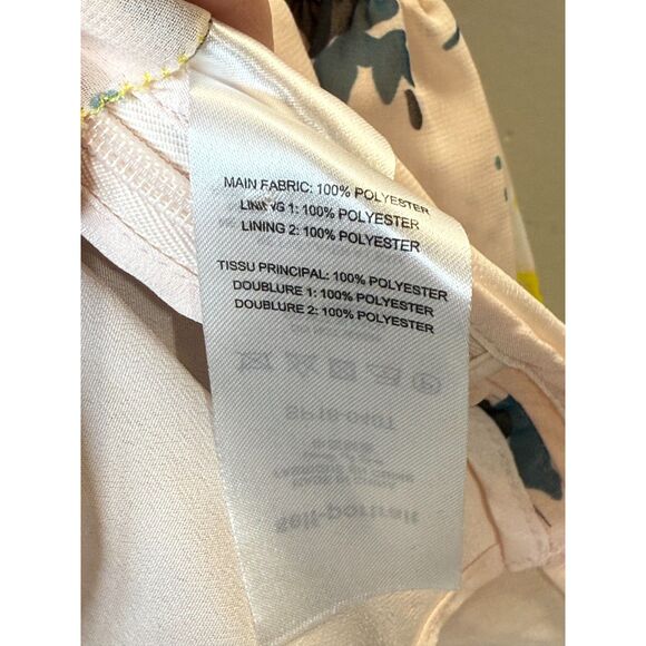 Self Portrait Women's SP18-040T Size 2 Pink Graphic Floral Print Blouse Top - Picture 10 of 10